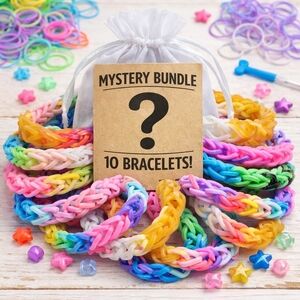 Handmade 10 Piece Mystery Fishtail Loom Bracelet Bundle - $2 A Bracelet!!